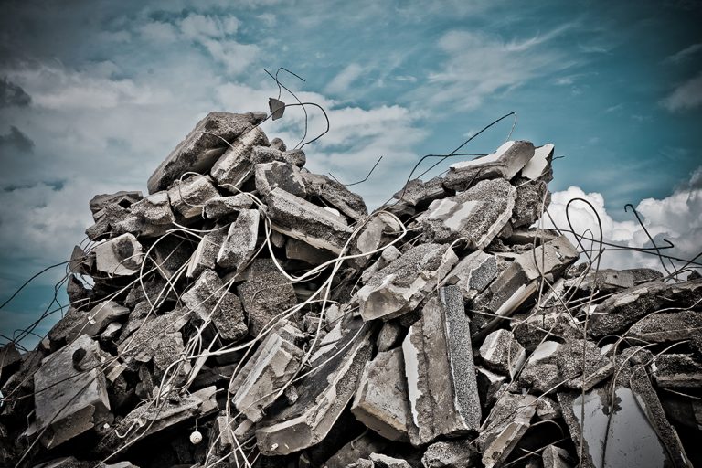 calcestruzzo discarica